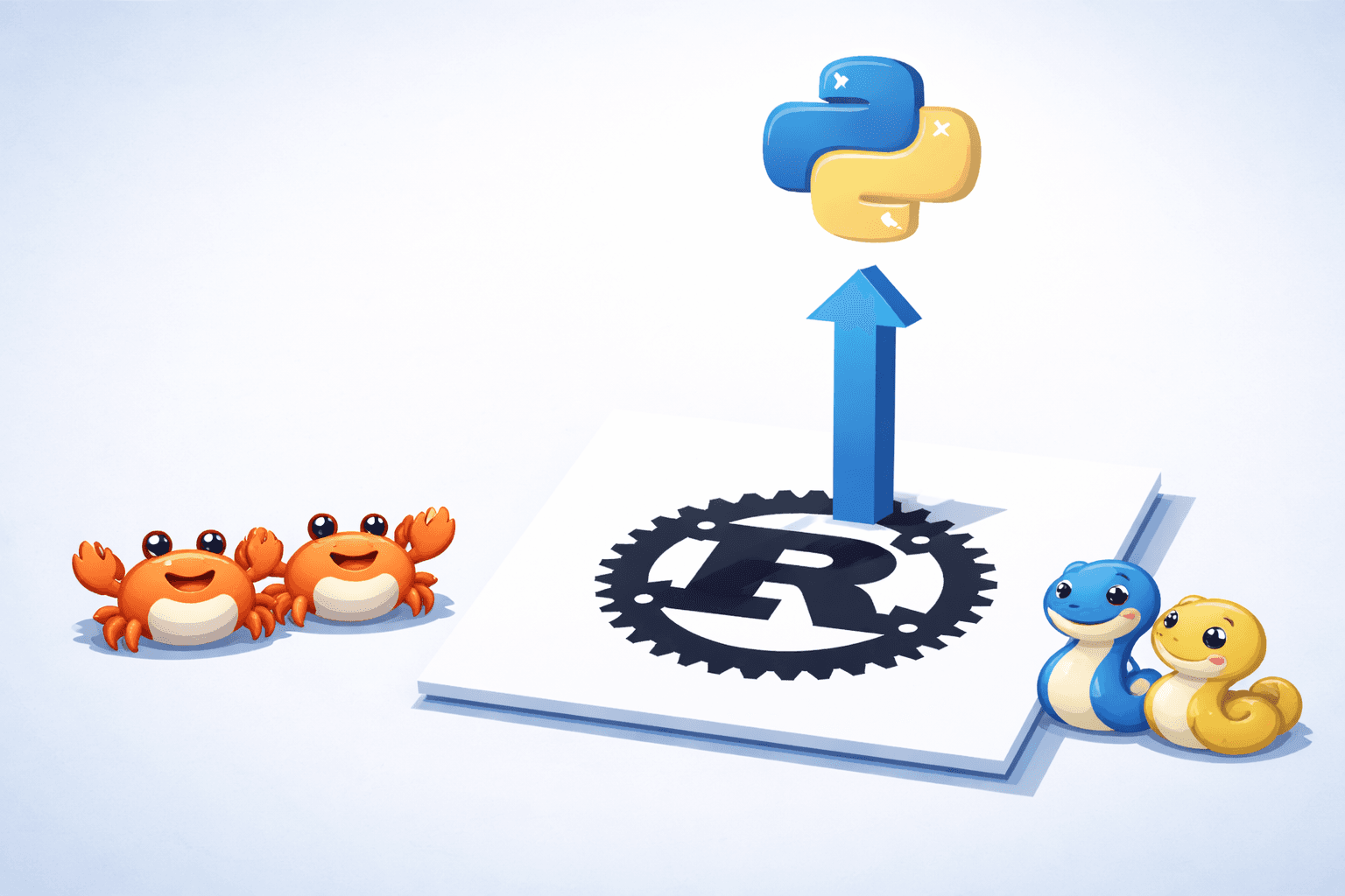Image of rust feeding into python